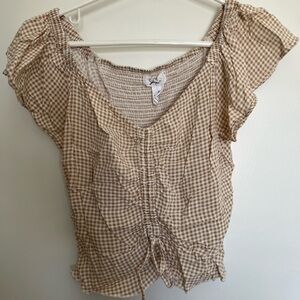 Gingham crop top